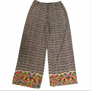 Abstract print palazzo pants